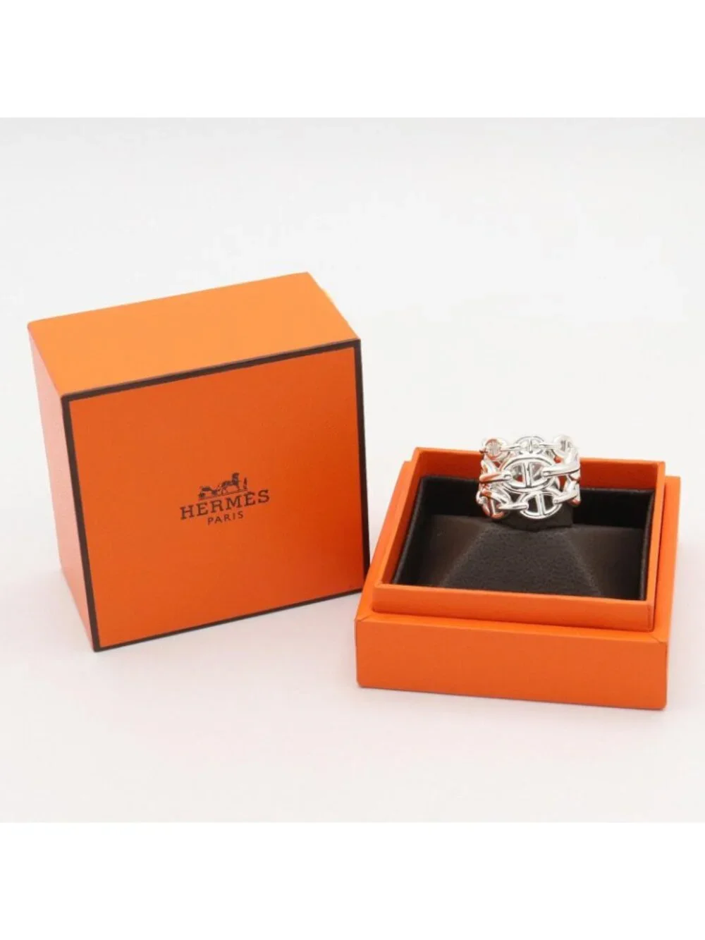 Hermes Ring Chaine D'ancre GM 925 Sterling Silver